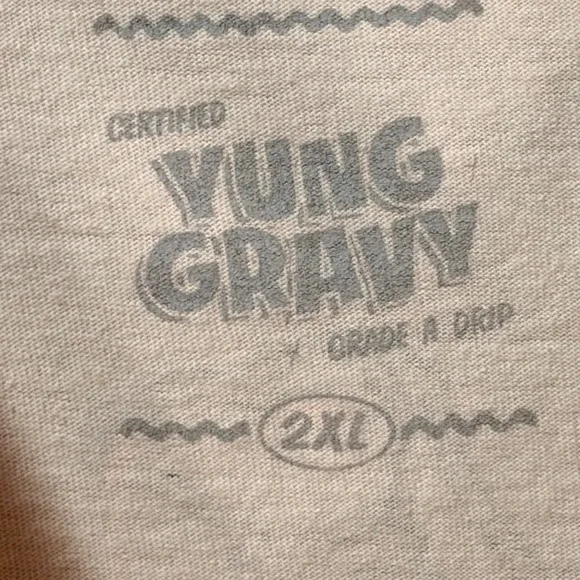 Yung Gravy Marvelous Tour T-Shirt Mens Cream Muscle Tee Pin Up Graphic 2XL - Picture 10 of 12
